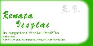 renata viszlai business card